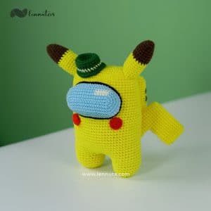 among us pikachu amigurumi