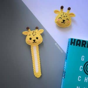 giraffe crochet bookmark pattern